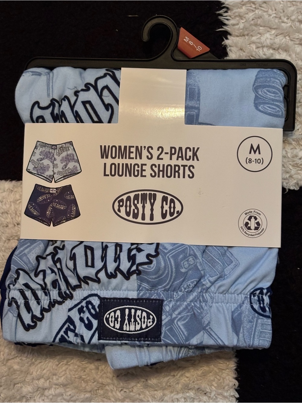 Posty Co. Women’s Light Blue Lounge Shorts - 2-Pack (M)